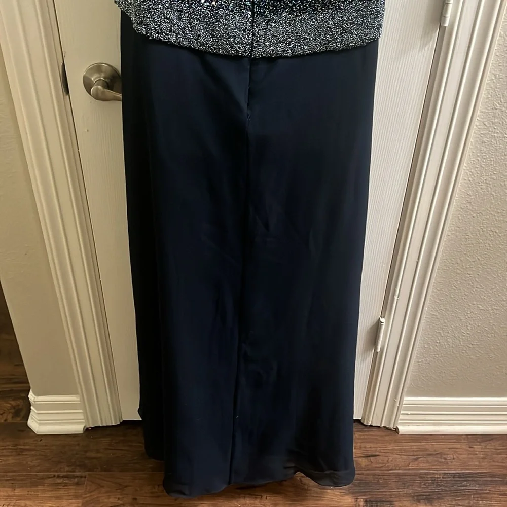 Floor Length Formal Dress with Bling Top - Picture 8 of 15